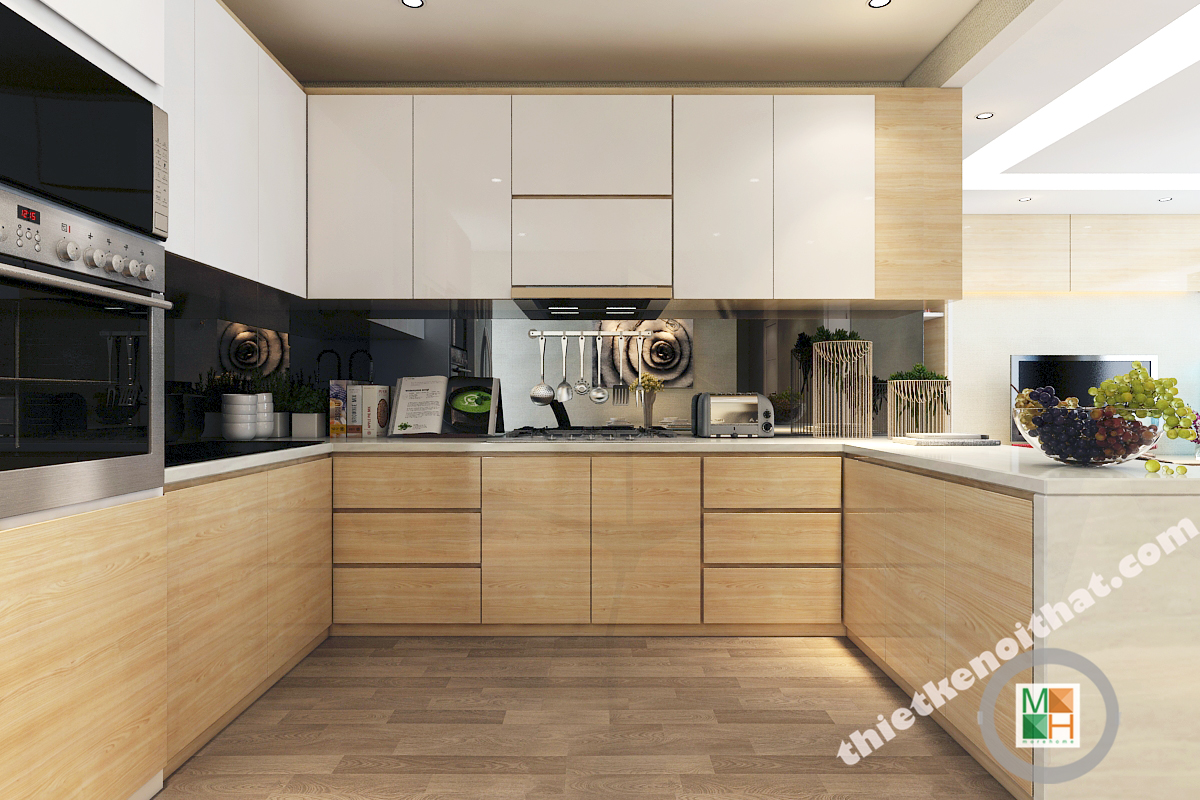 Tủ bếp laminate