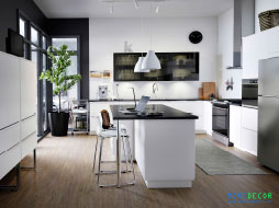 Tủ bếp gỗ công nghiệp