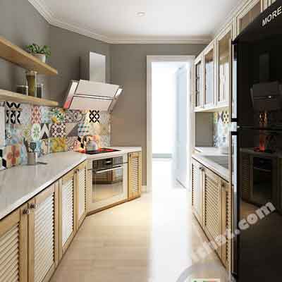  Tủ bếp đẹp gỗ sồi tự nhiên tại Residence Novaland A.Trí