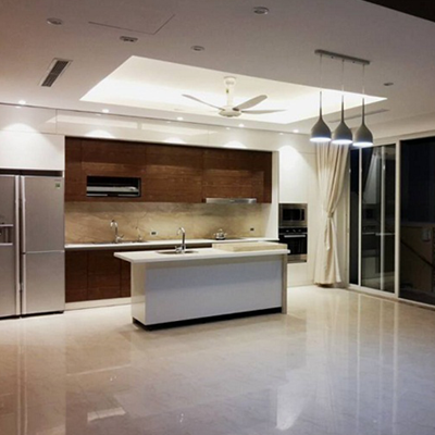  Thi công tủ bếp biệt thự anh đào Vinhom Riverside