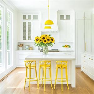  Sắc Vàng Rực Rỡ - Điểm Nhấn Cho Không Gian Bếp Tràn Ngập Ánh Sáng