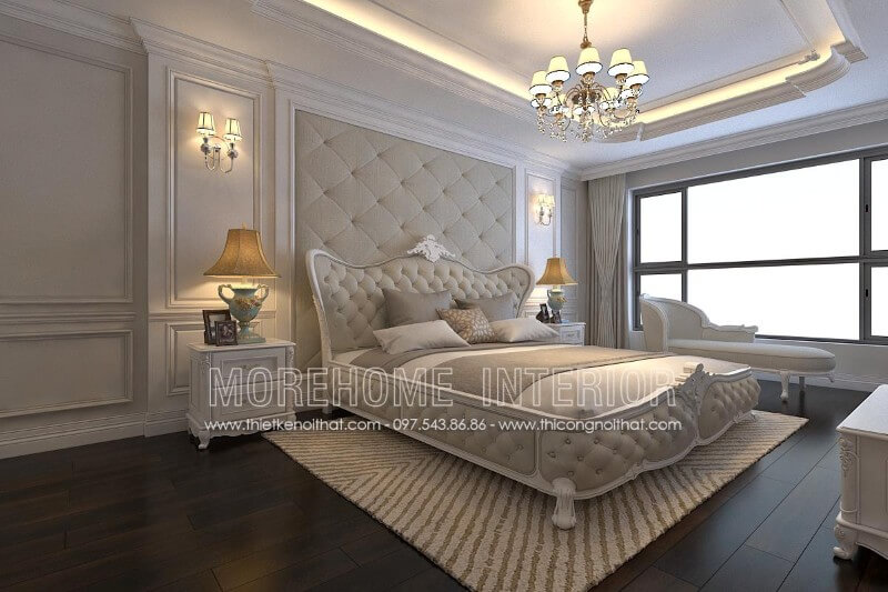 Giường ngủ chung cư gỗ tự nhiên Giường ngủ chung cư gỗ tự nhiên