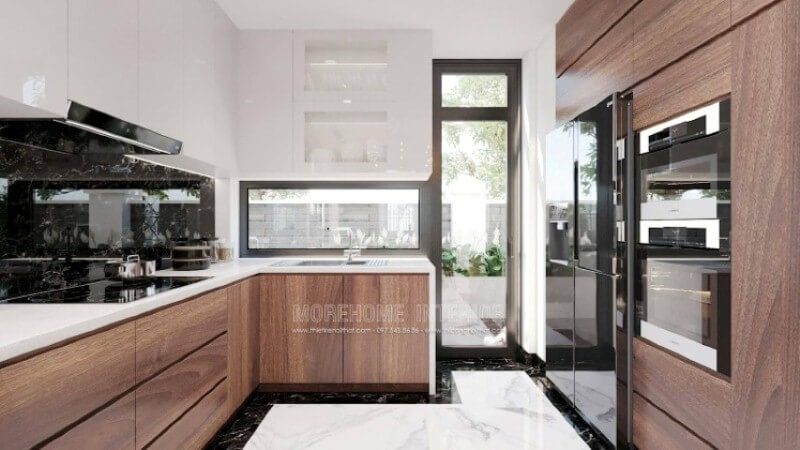 Là một người phụ nữ trong gia đình việc có một mẫu tủ bếp hoàn hảo vừa đáp ứng mọi công năng vừa đem lại niềm vui thú là điều vô cùng cần thiết. Với sự {thiết yếu cũng như phát triển mạnh mẽ vật liệu nội thất, tính thẩm mỹ ngày càng khắt khe, bạn có thể nhanh chóng có được ý tưởng bố trí nội thất phòng bếp tuyệt đẹp cho mình như trong ý tưởng thiết kế không gian phòng bếp tại biệt thự Vinhomes Imperia Hải Phòng.