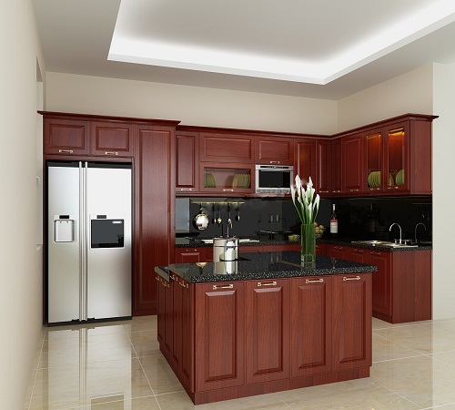tủ bếp gỗ tự nhiên Tủ bếp gỗ tự nhiên